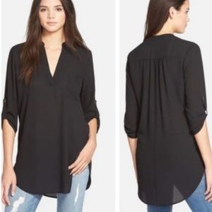Black Lush Tic Blouse
